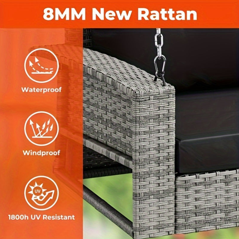 Wicker Hanging Porch Swing Lounge Read More