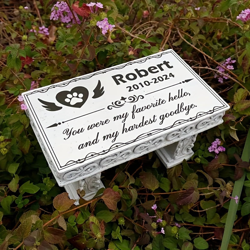 Custom Engraved Memorial Bench - for Loved Ones or Pets.