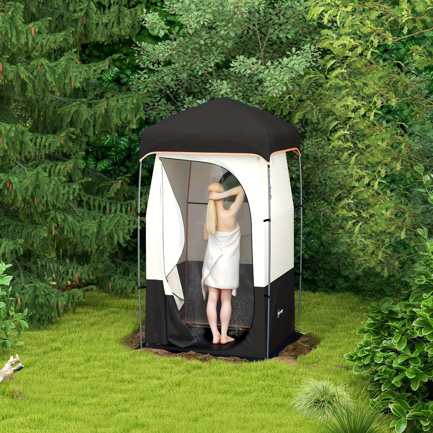 Portable Shower Tent, Privacy With Solar Shower Bag,