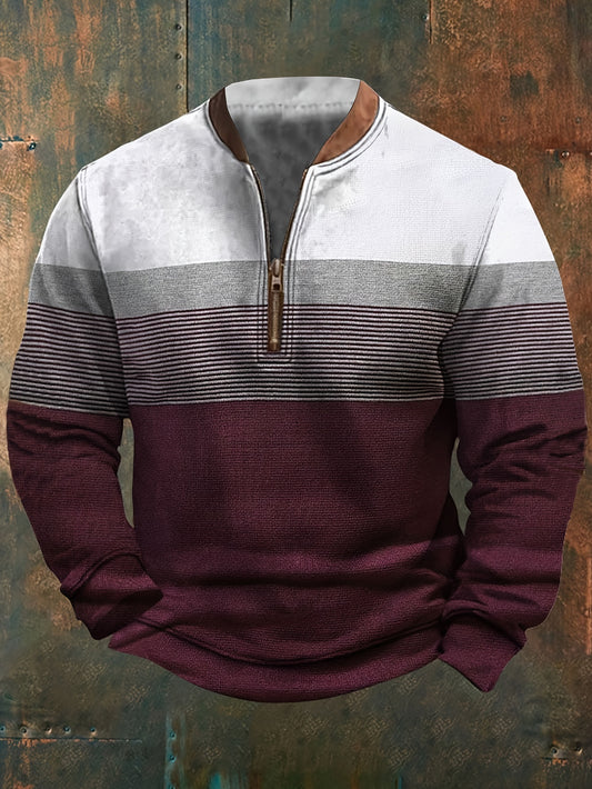 Men's Polo Shirts, Long Sleeves, Zippers, Prints, Fall/Winter, Read More