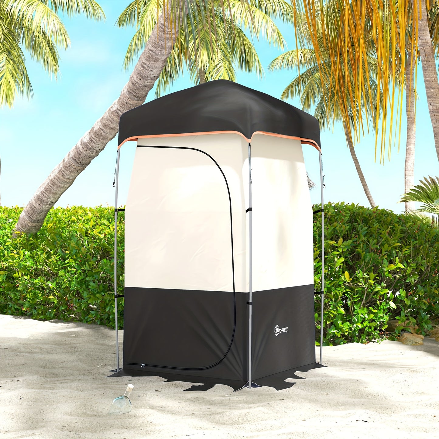 Portable Shower Tent, Privacy With Solar Shower Bag,