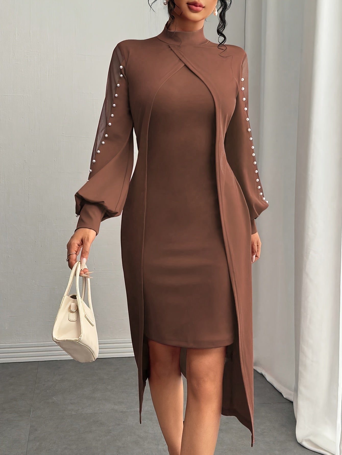 Elegant Black Maxi Dress. Fall Fashion