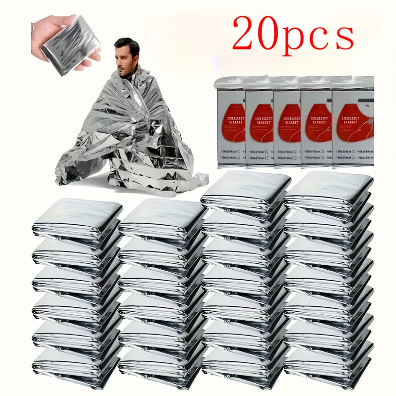 20pcs Emergency Survival Blankets