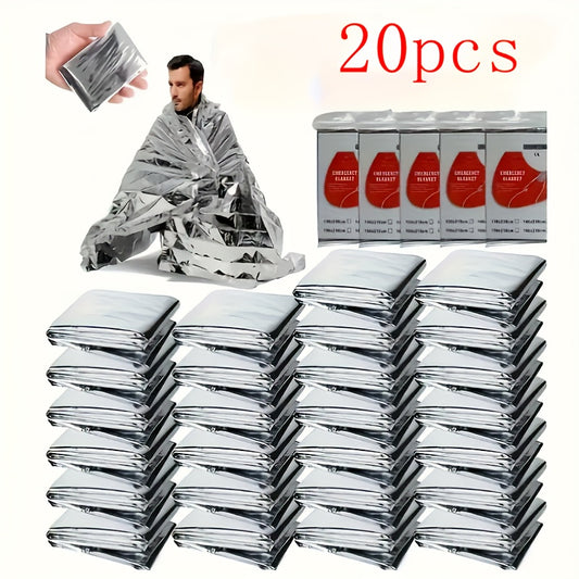 20pcs Emergency Survival Blankets