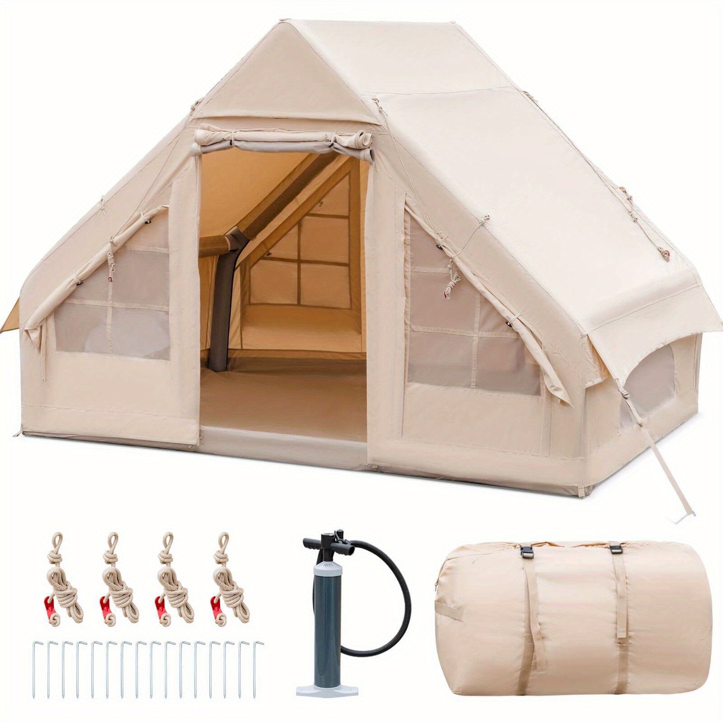 Inflatable Tent 2-6 People Glamping Family Camping