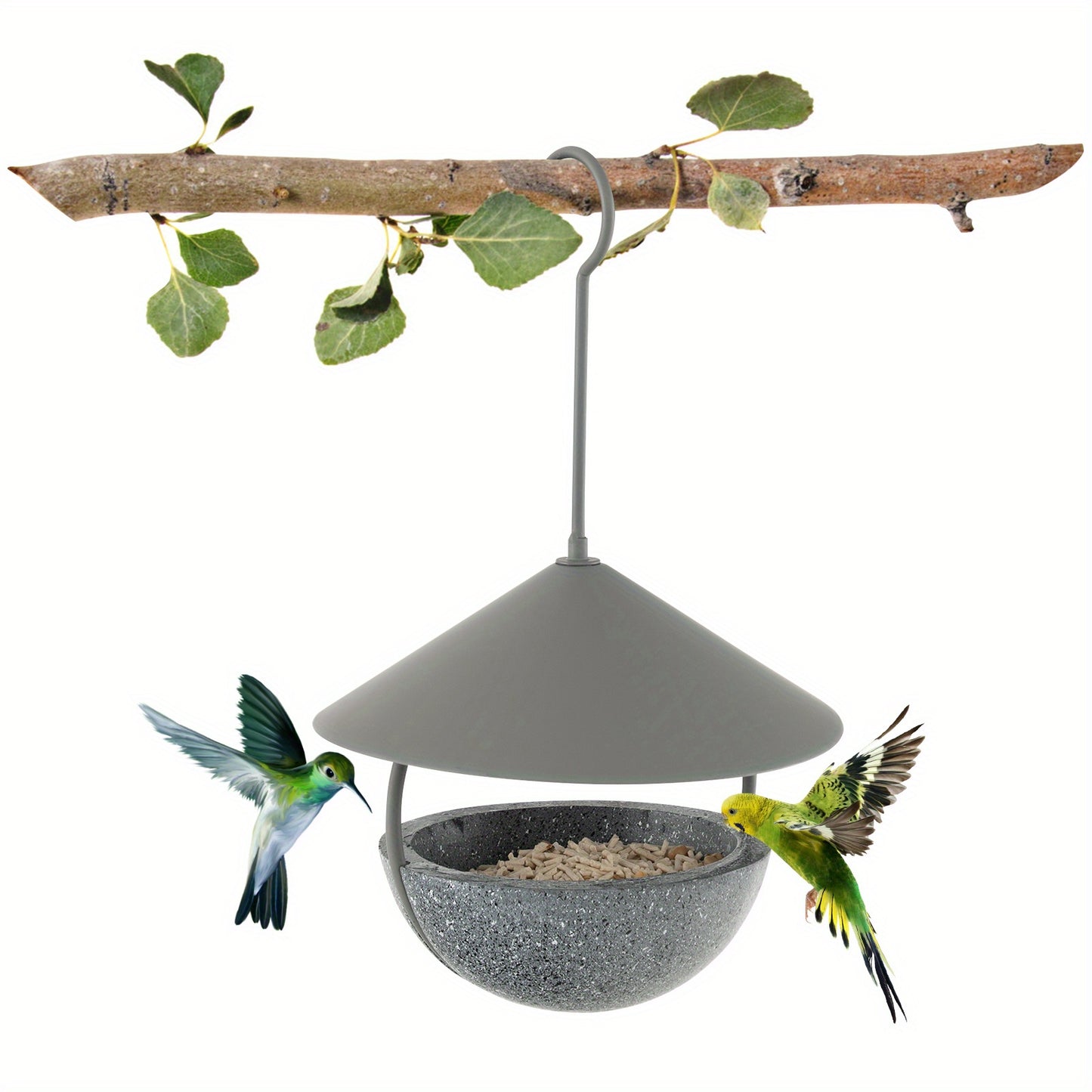 Outdoor Dome Metal Bird Feeder / Bath,