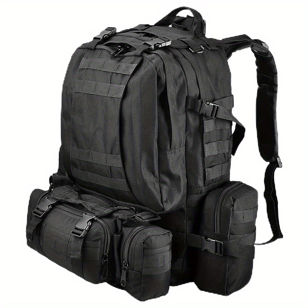 60L Black Large Outdoor Detachable Backpack See More.