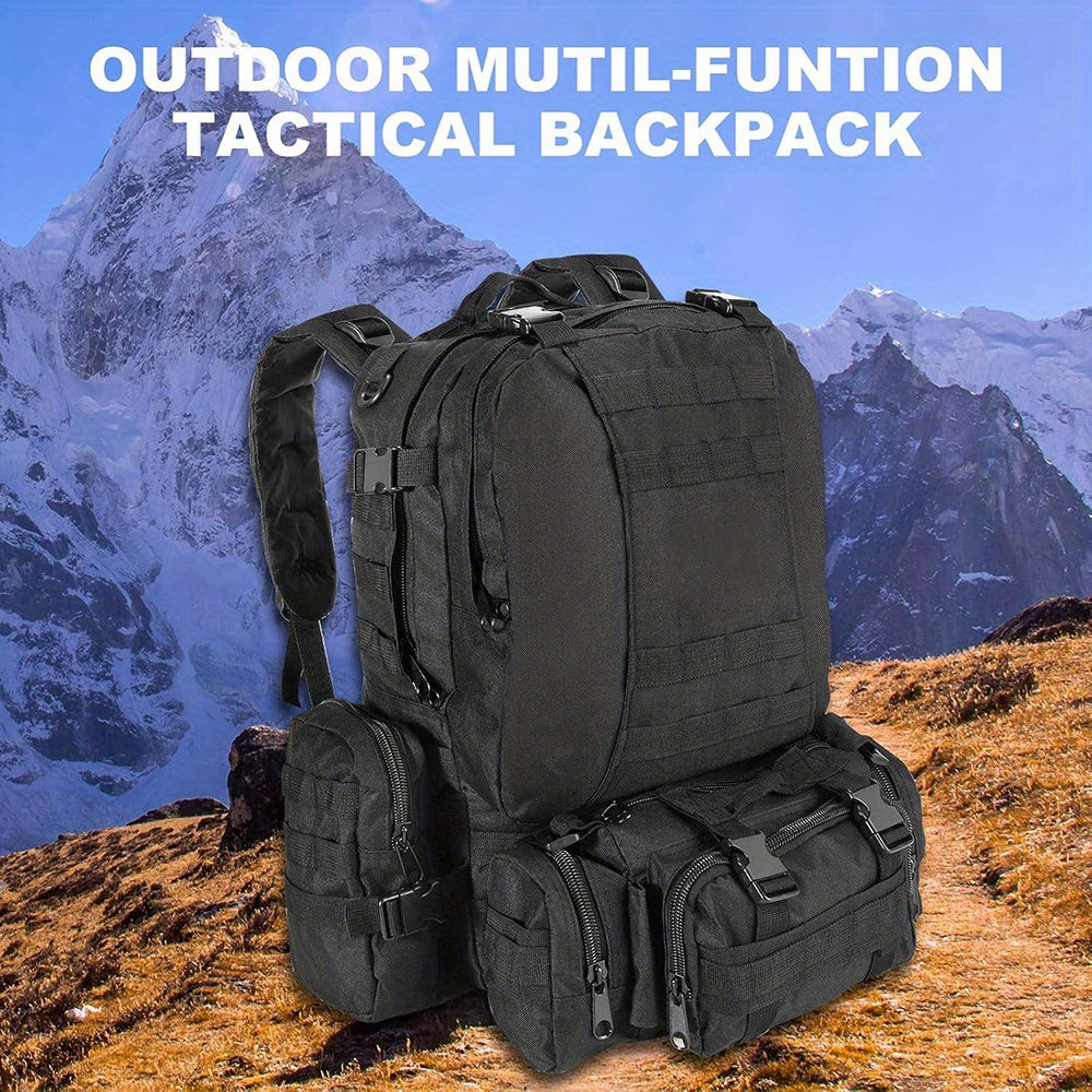 60L Black Large Outdoor Detachable Backpack See More.