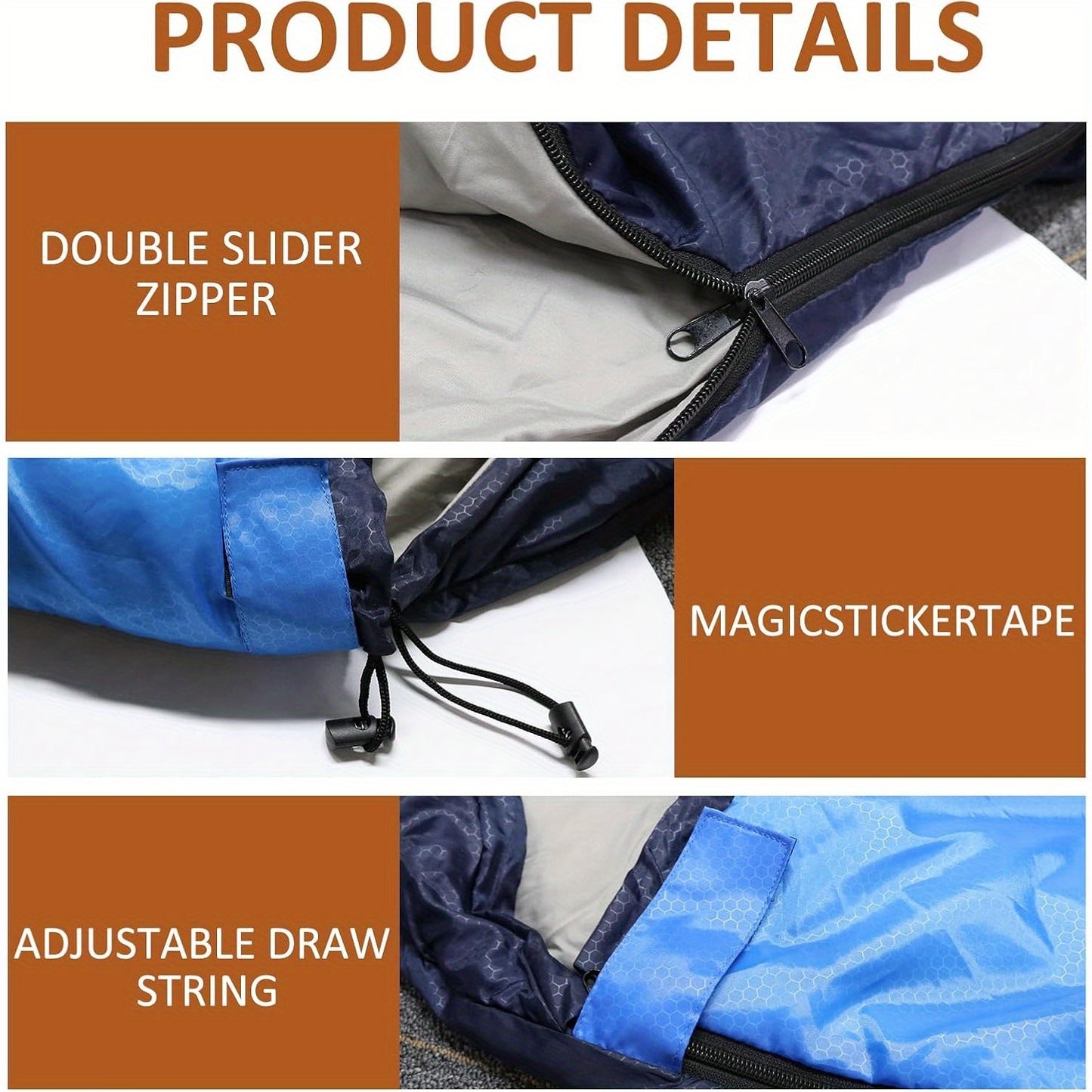 Double Sleeping Bag, with 2 Pillows, Queen Size XL.