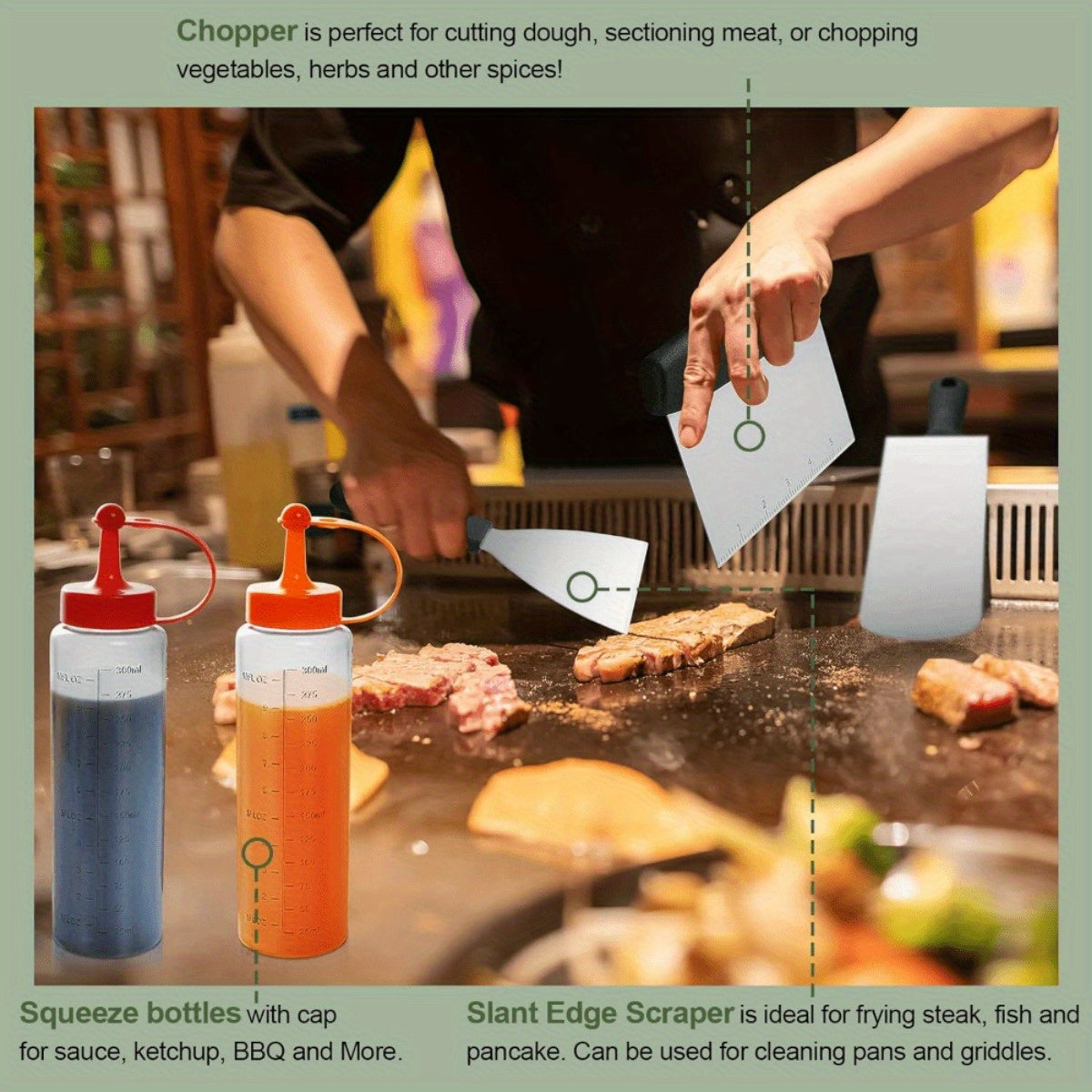 245-Piece Griddle Accessories Kit for Grills.