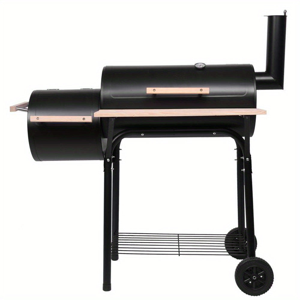 Heavy Duty Portable BBQ Grill and Offset Smoker
