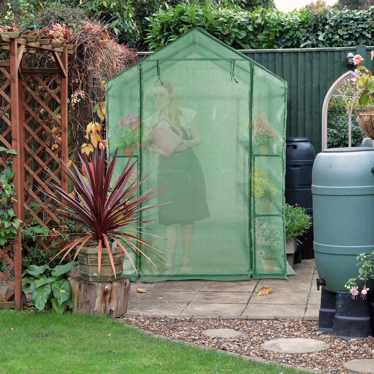56.3x56.3x76.77inch PE Cloth Greenhouse. Read More