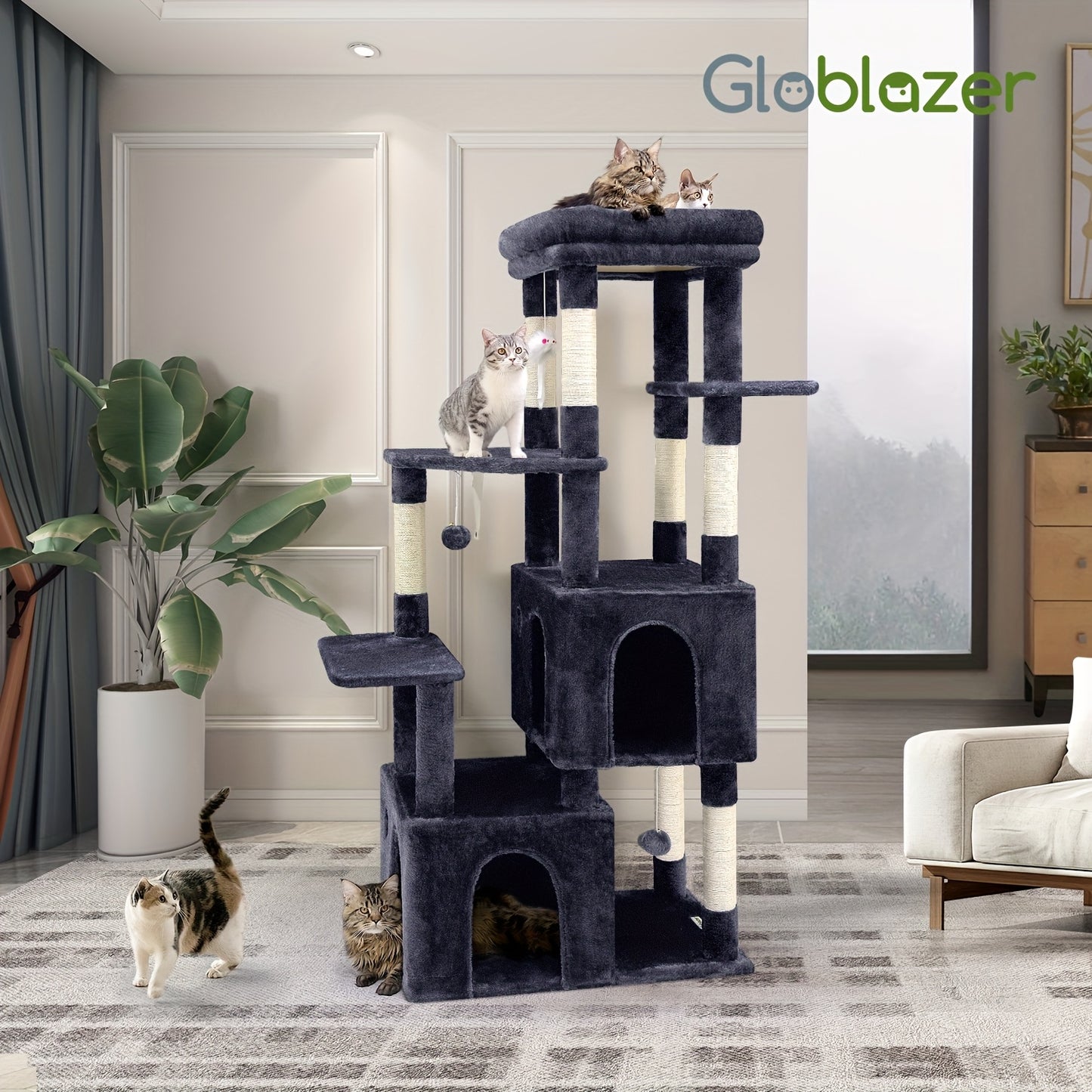 F61 Cat Tower For Indoor Cats, Heavy Duty Cat Tree.