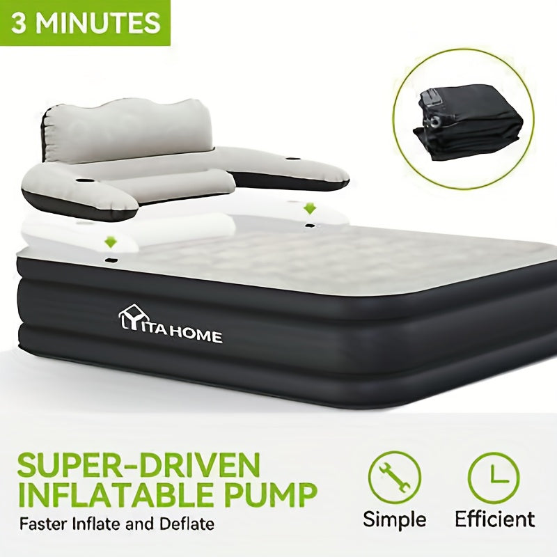 Outdoor Bliss Luxury Inflatable Mattress Home, Travel & Camping.