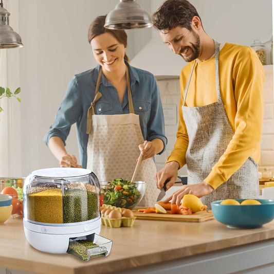 1pc Large Capacity 6 Grain Dispenser with Lid - Read More
