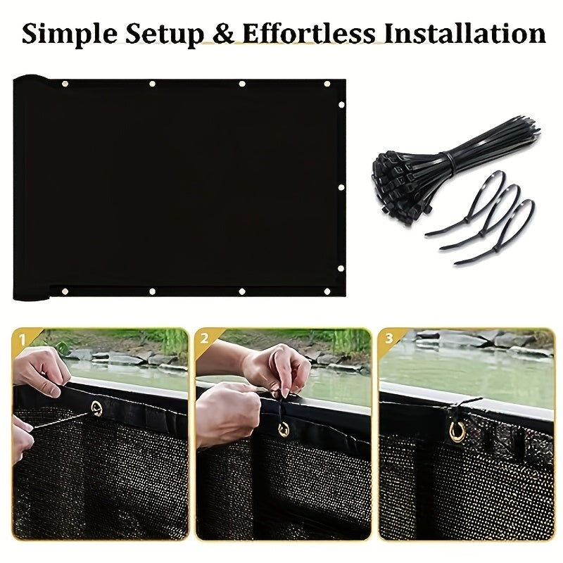 8' X 50' Fence Privacy Screen - Heavy Duty 170 GSM Fencing Mesh.