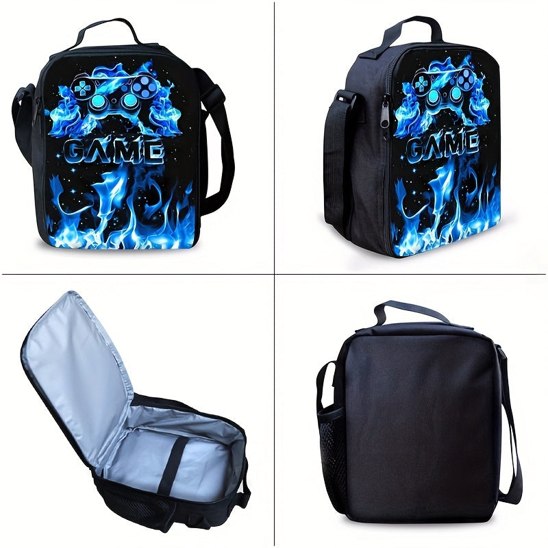 Lightweight 3pcs Stylish Black Backpack Set.