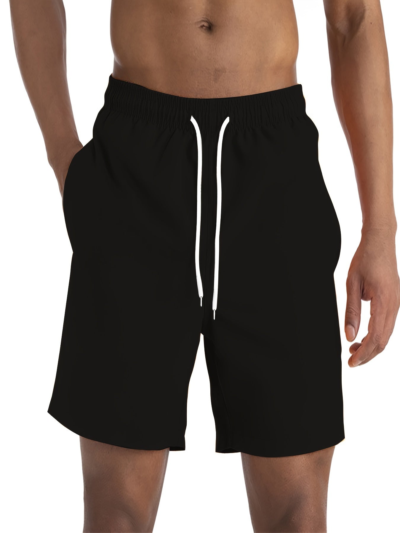 Men's casual striped T-shirt and shorts set, comfortable for summer home and outdoor leisure