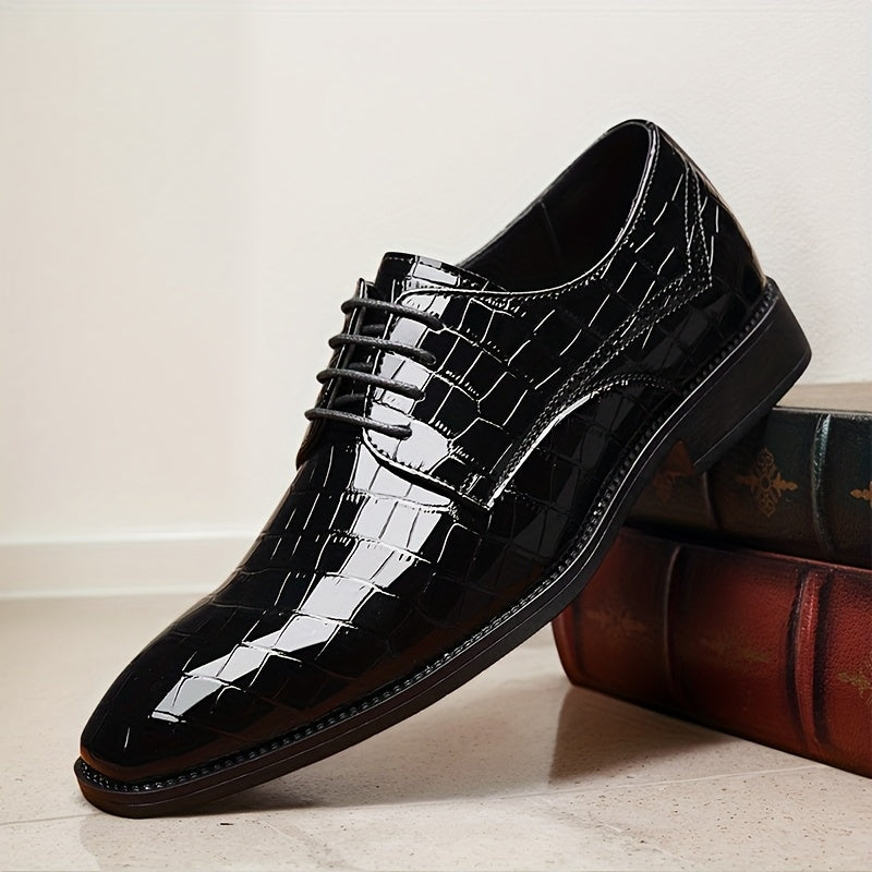 Men's Plus Size Square Toe Business Casual Shoes,