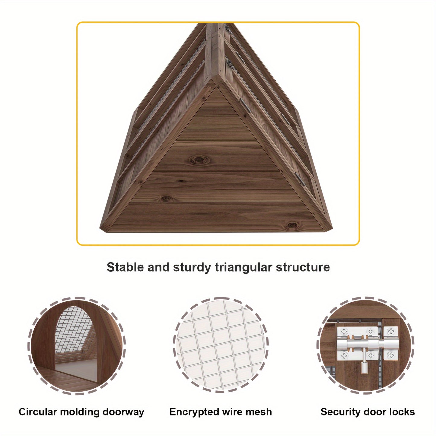 Triangle Chicken Coop - Outdoor/Indoor Use