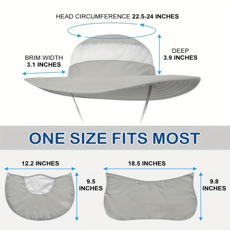 3Pcs UPF 50+ Sun Protection And Neck Flap,