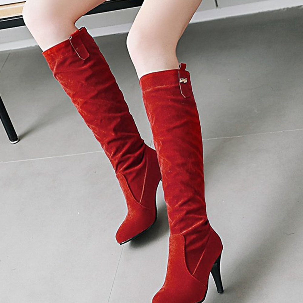 Women’s Mid Calf Stiletto Heel Boots