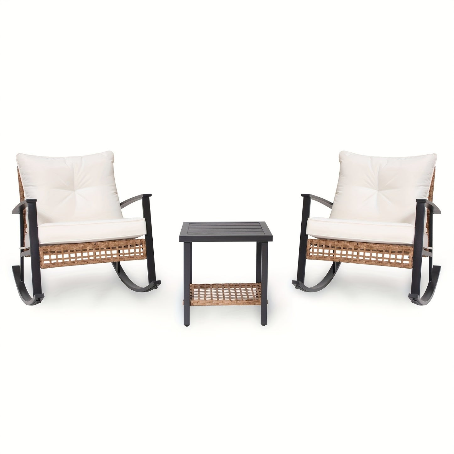 3 Pieces Rocking Bistro Set, Outdoor Patio Furniture Read More