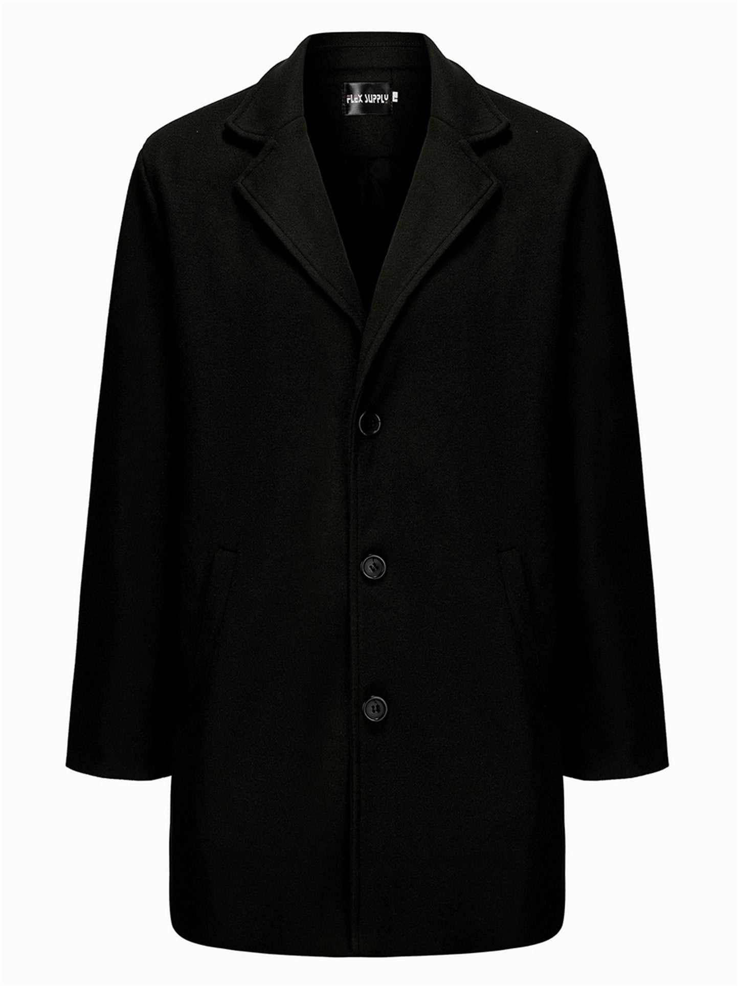 Elegant Men's Mid-Length Trench Coat - Fall/Winter