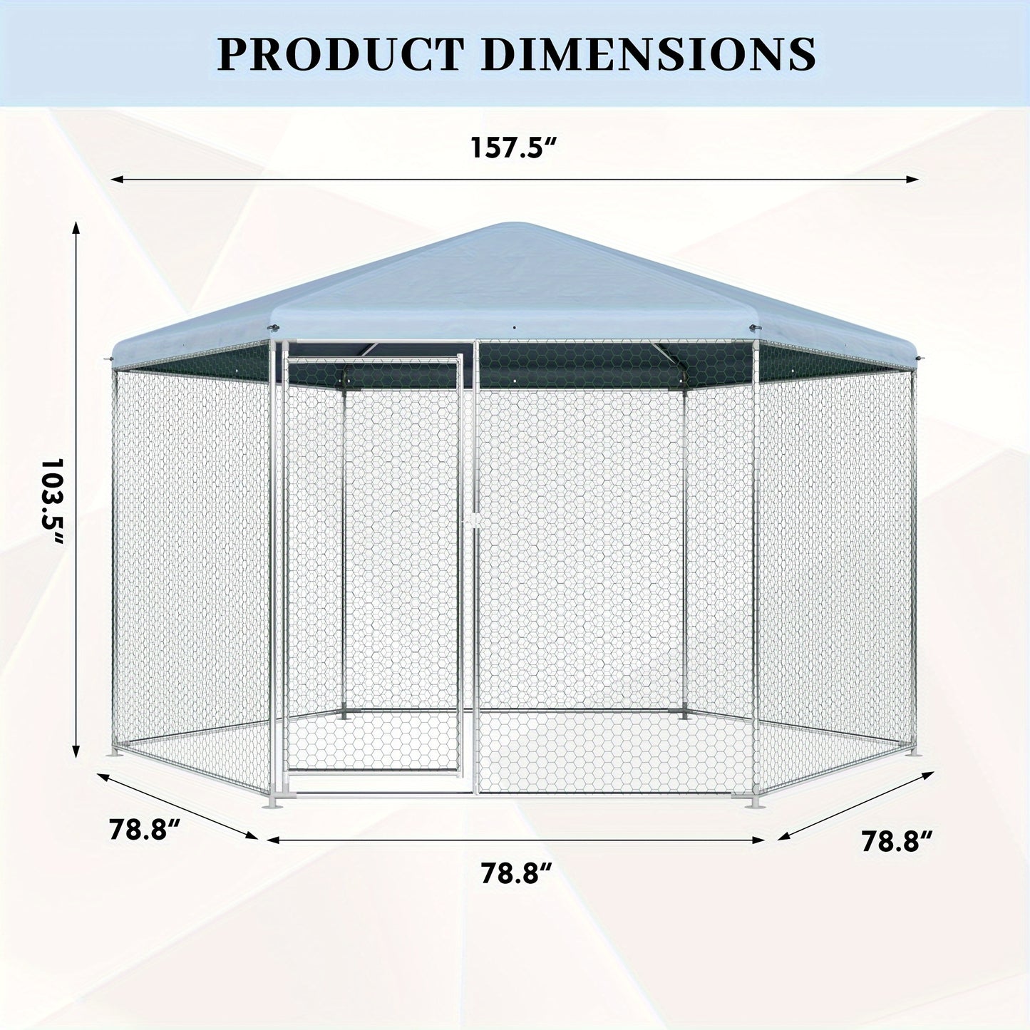 Chicken Coop, Large Chicken Run Suitable For All Seasons