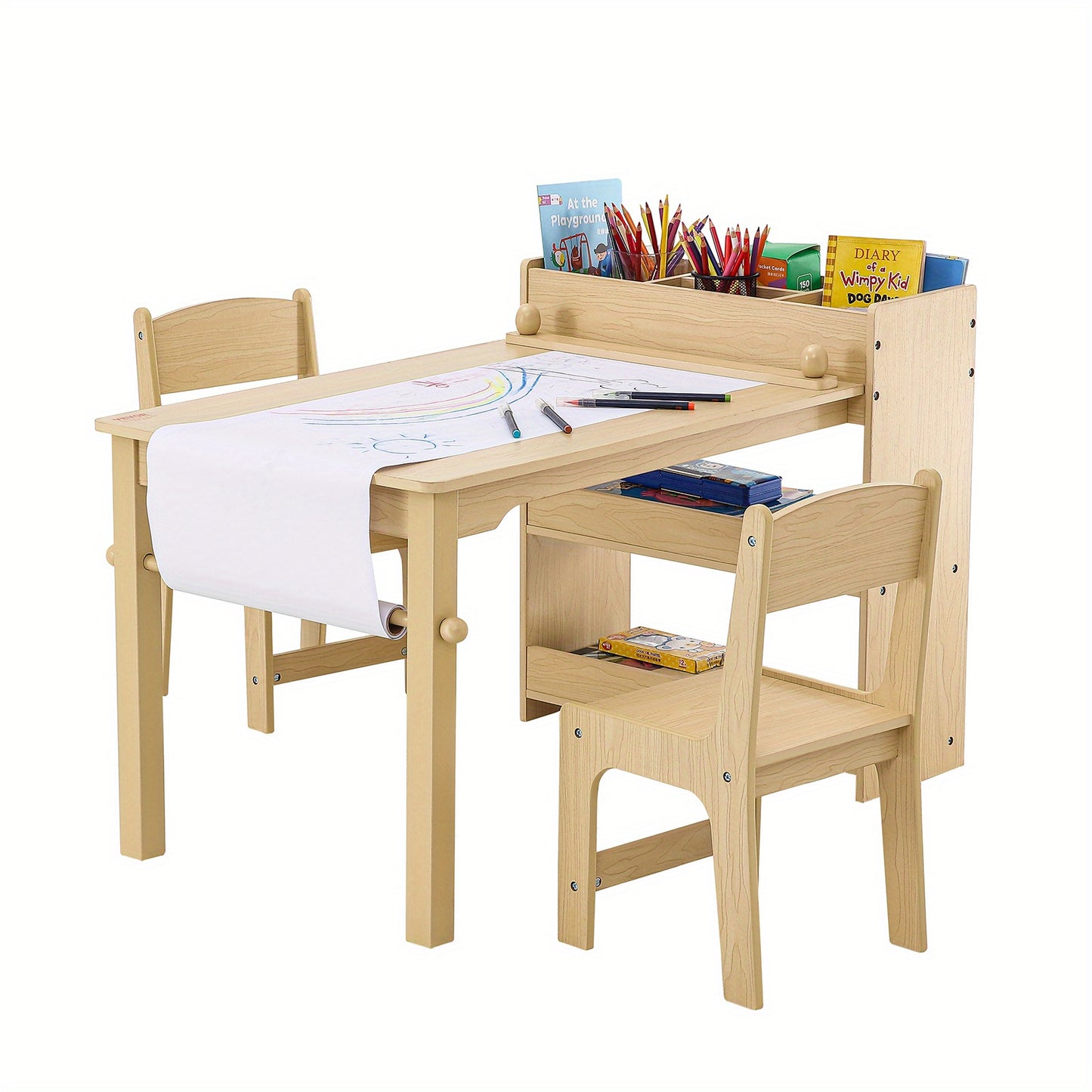 Kids Wooden Art Table and Chair Set