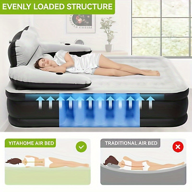 Outdoor Bliss Luxury Inflatable Mattress Home, Travel & Camping.