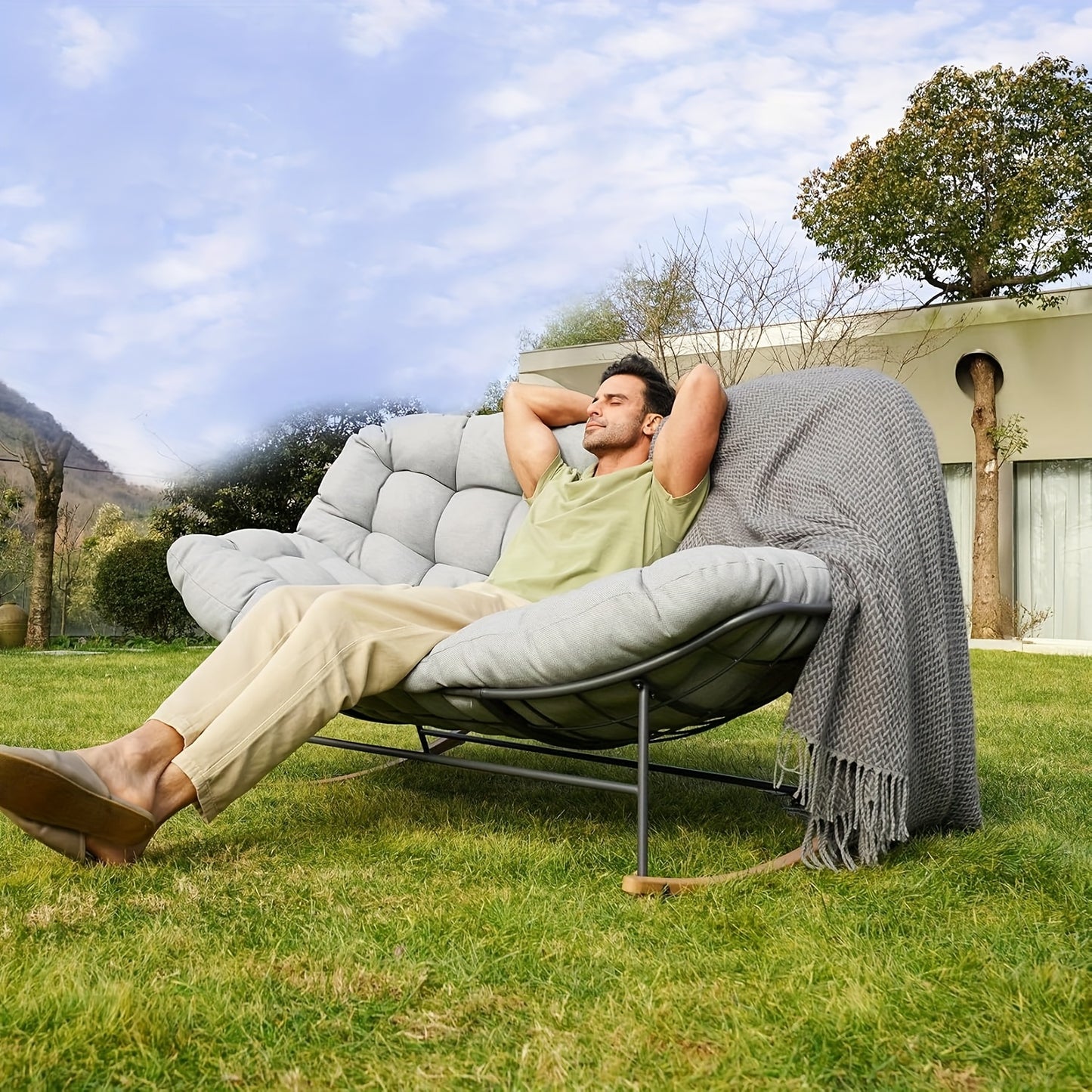 2-Person Oversized Rocking Chair