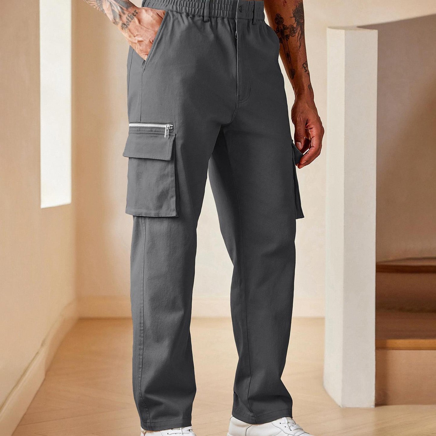 Big & Tall Men's Casual Cargo Pants Relaxed Fit Read More.