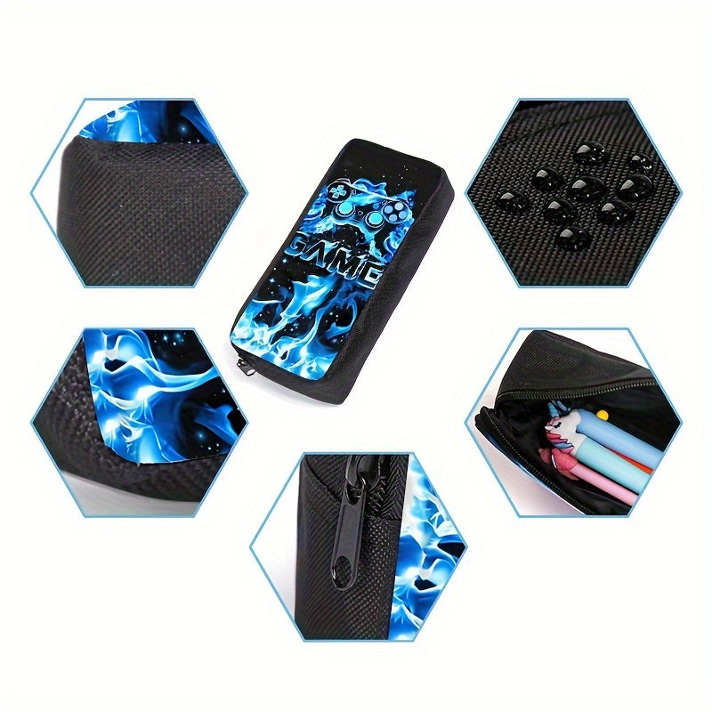 Lightweight 3pcs Stylish Black Backpack Set.