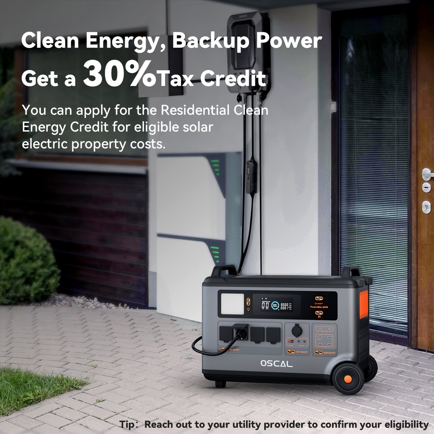 Portable Power Station, Max 6000Surge 7200W, Read More