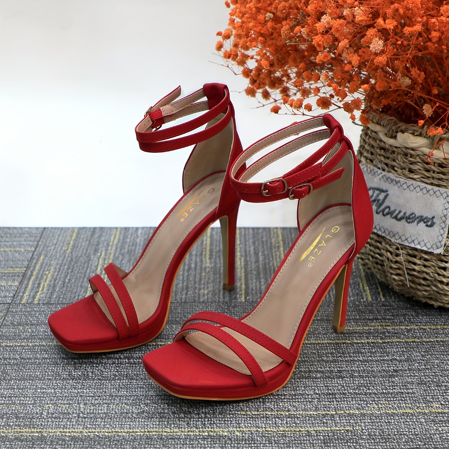 Women's Strappy Stiletto Heeled Sandals