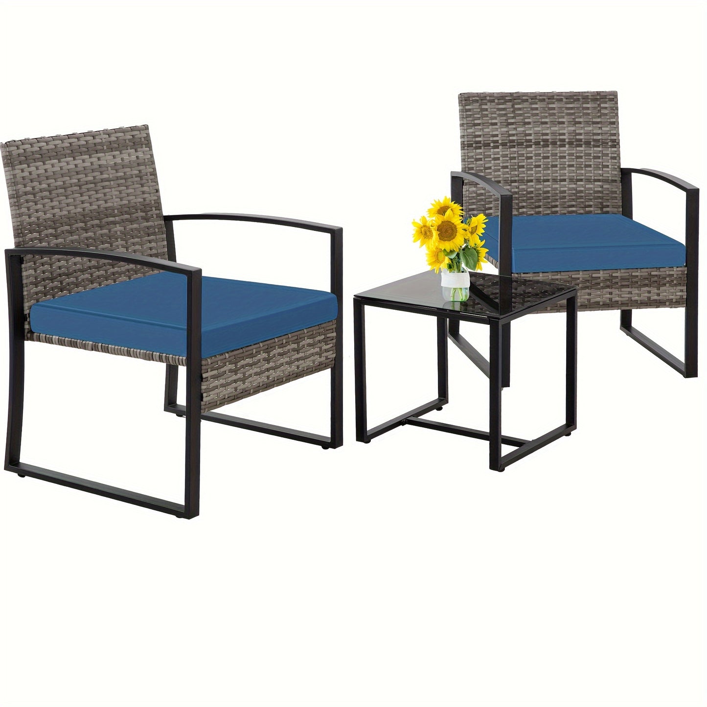 3-piece Outdoor Furniture Set, w/Coffee Table.