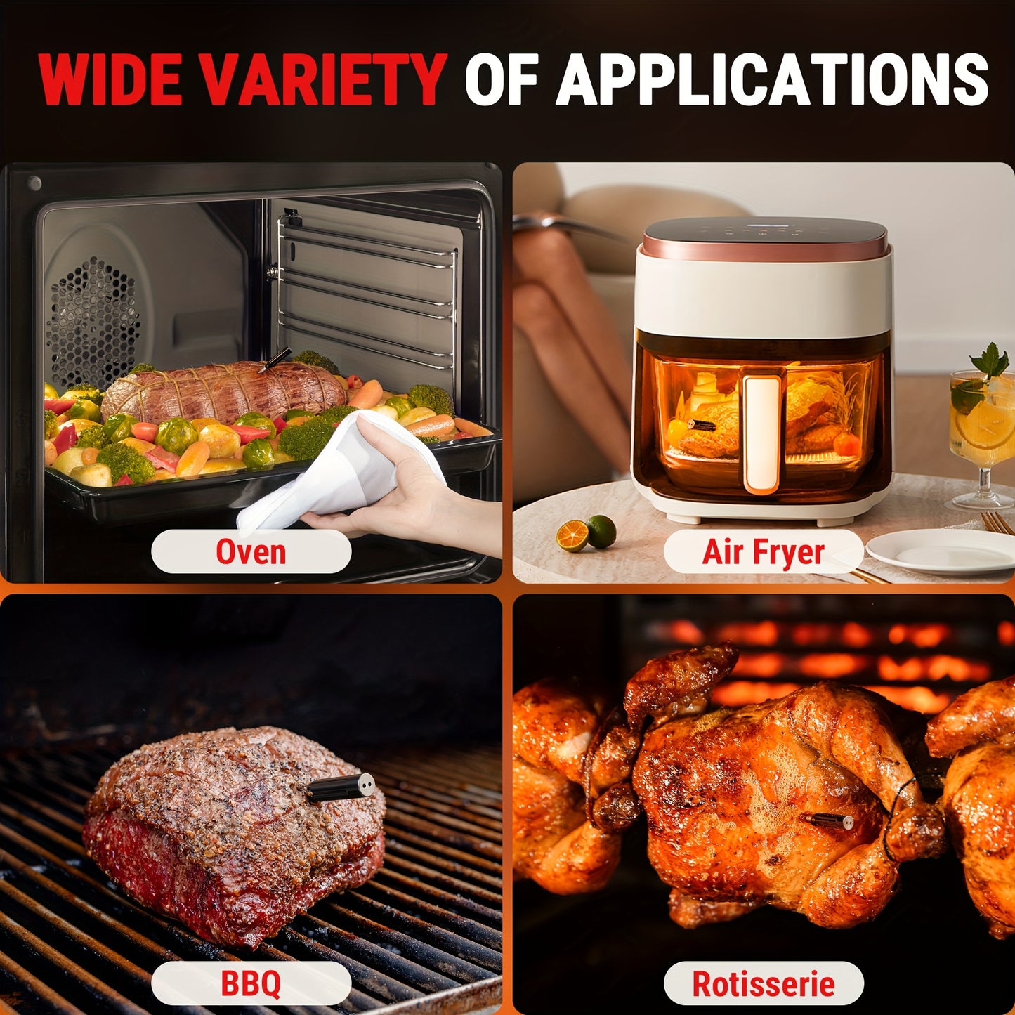 500-ft-Ranged Wireless Meat Thermometer, Read More