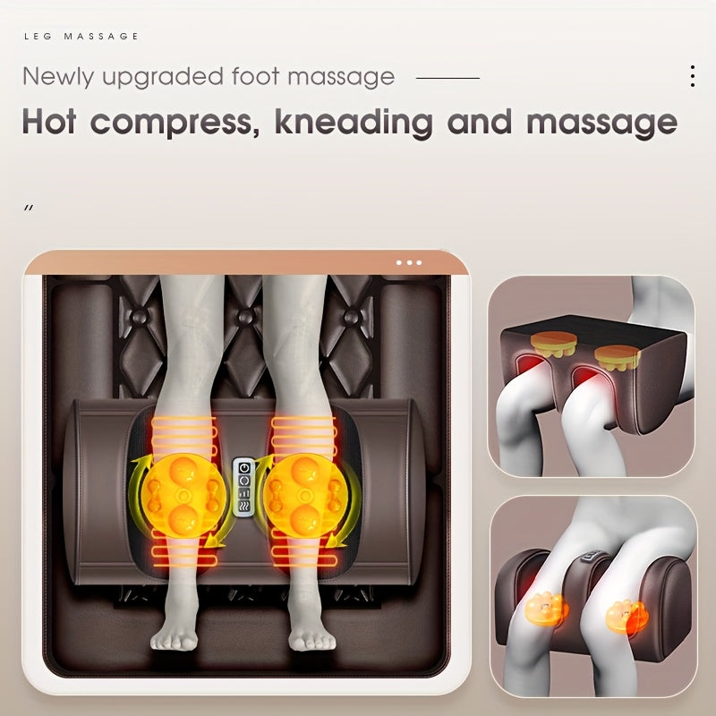 Full Body Heated Massage Pad with Removable Neck Pillow