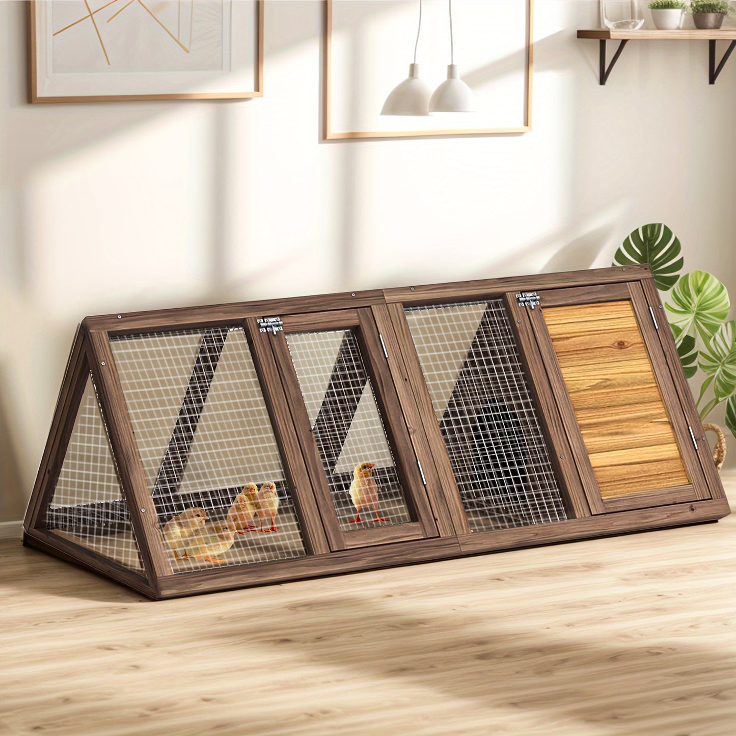 Triangle Chicken Coop - Outdoor/Indoor Use