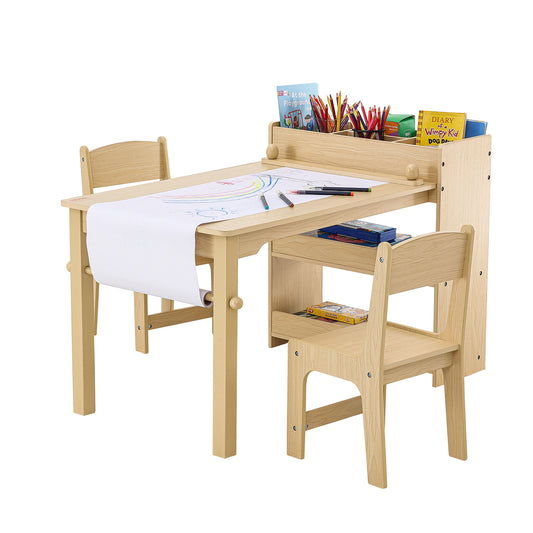 Kids Wooden Art Table and Chair Set