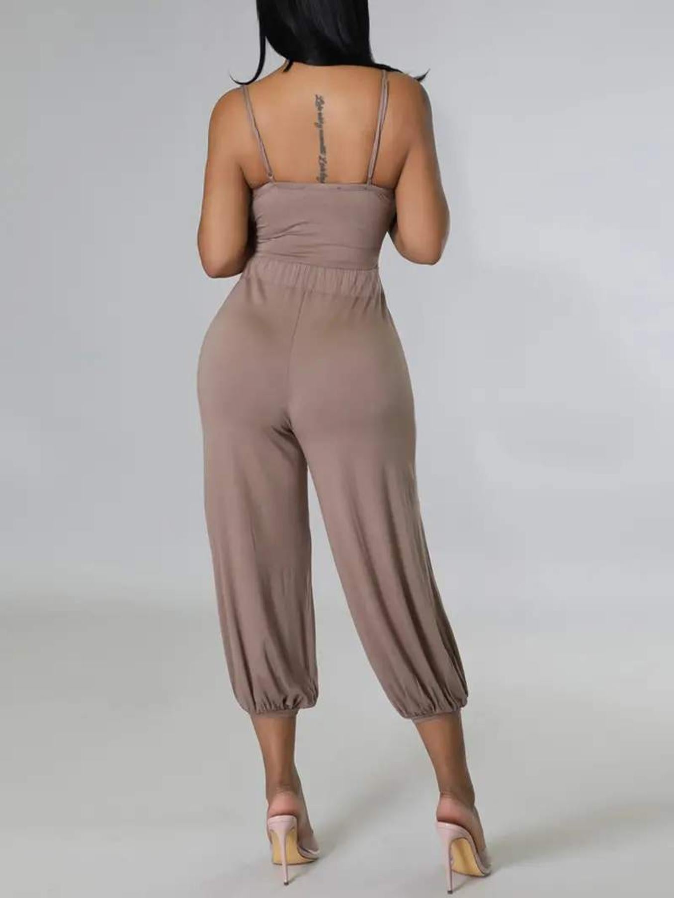 Women's Cutout Off Shoulder Summer Jumpsuit