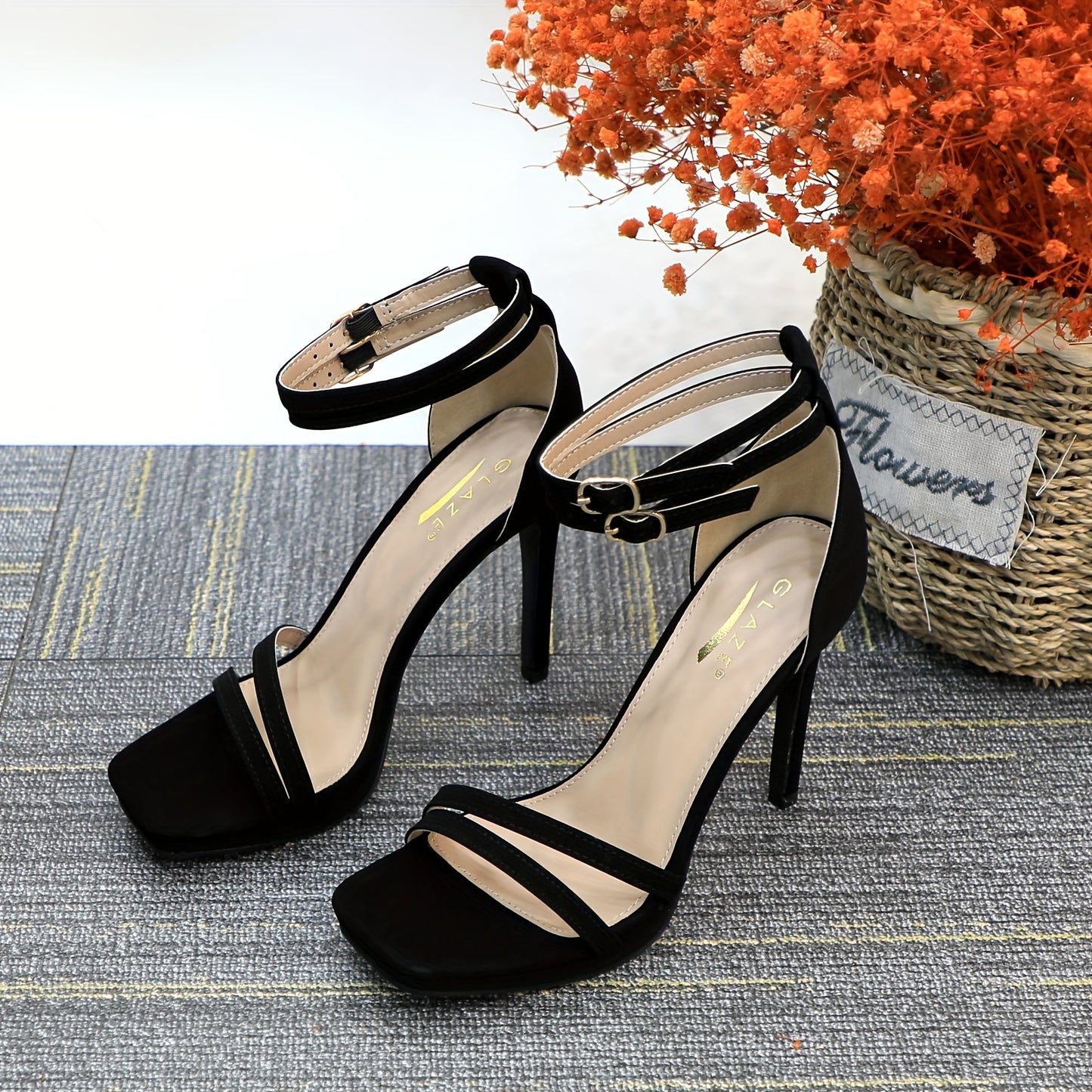 Women's Strappy Stiletto Heeled Sandals