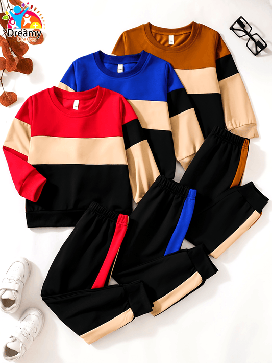 Boy's 3 pc Sets, Sweatshirt & Sweatpants,