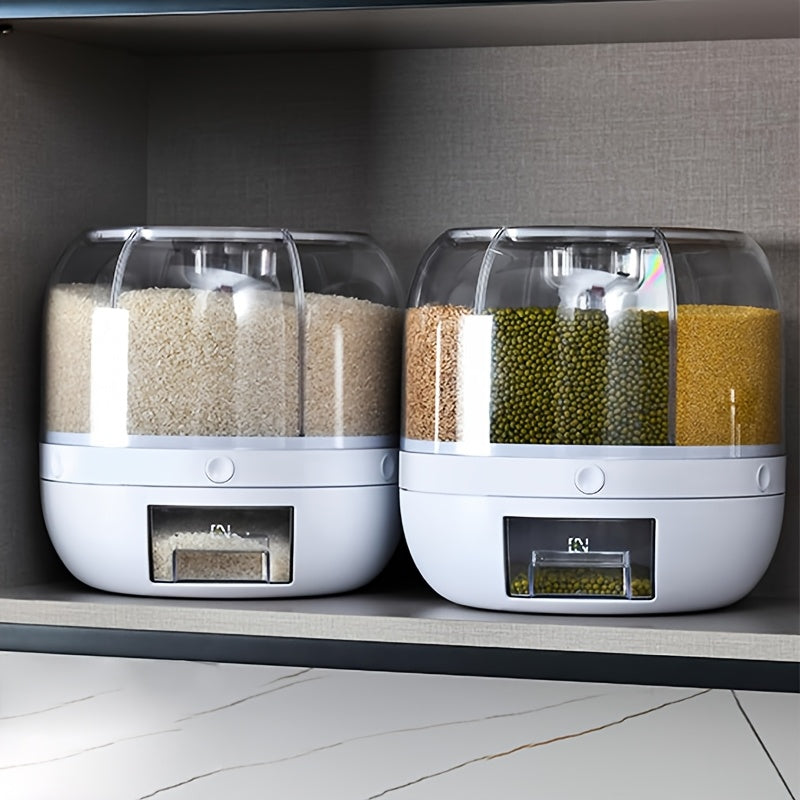 1pc Large Capacity 6 Grain Dispenser with Lid - Read More