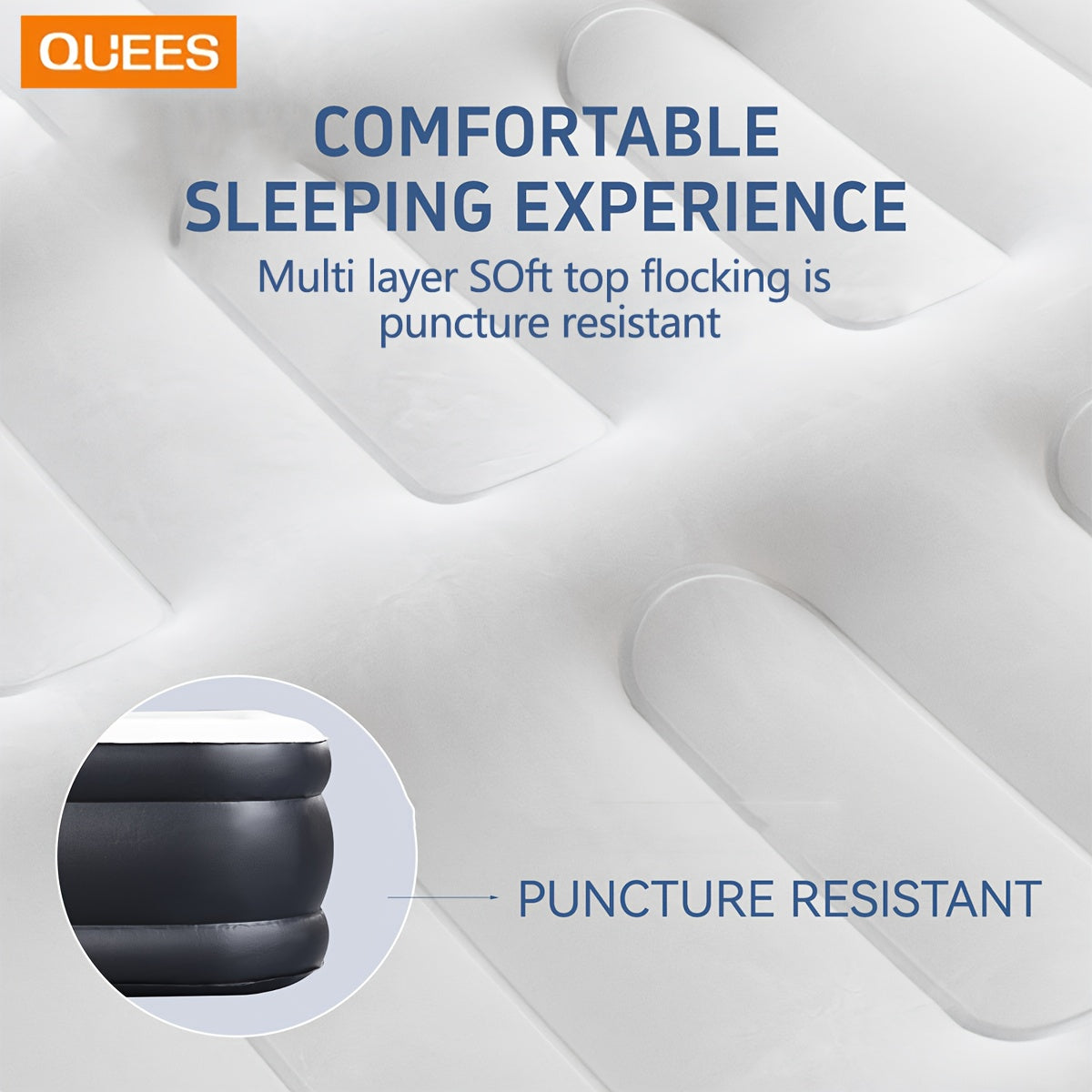 Wireless Self-Inflating Bed Fully Portable, Air Mattress.