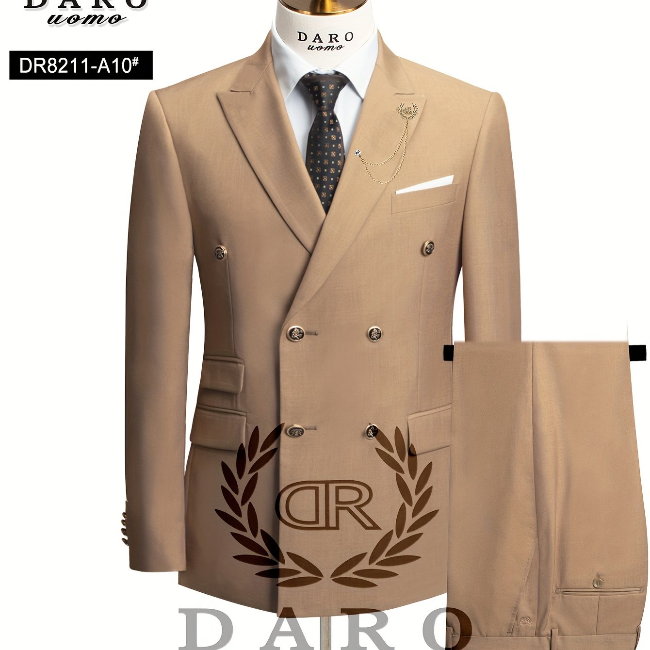 Men's Double-Breasted Blazer - Tailored Fit Suit Coat Read More