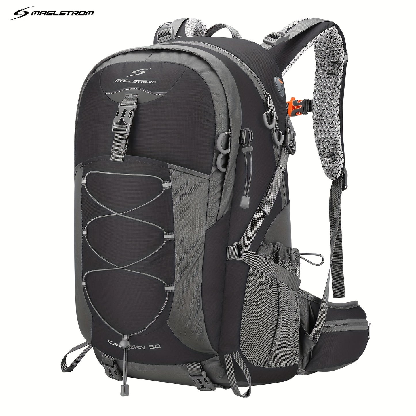 Hiking, Camping Backpack, 50L With Rain Cover Lightweight.