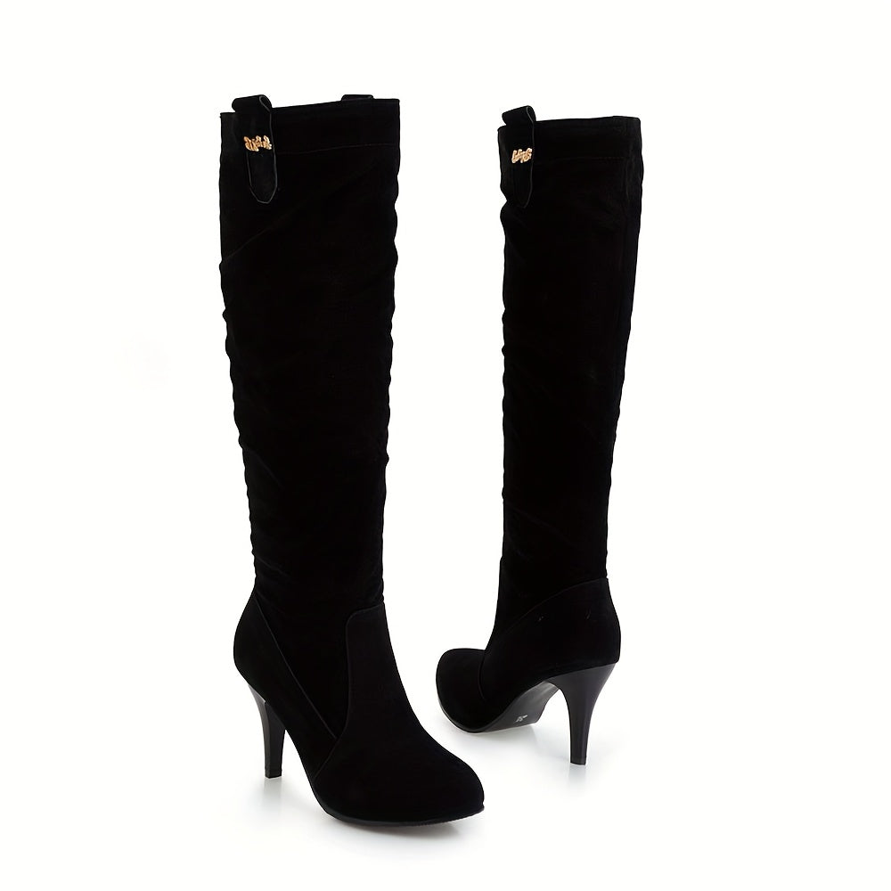 Women’s Mid Calf Stiletto Heel Boots
