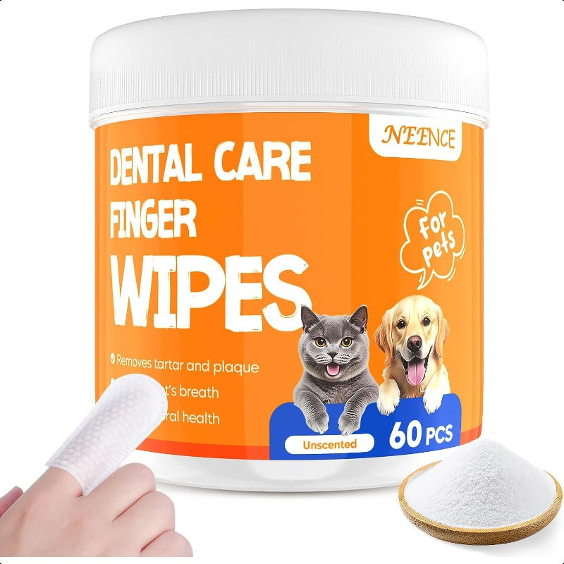 Pet Teeth Cleaning Wipes for Dogs and Cats